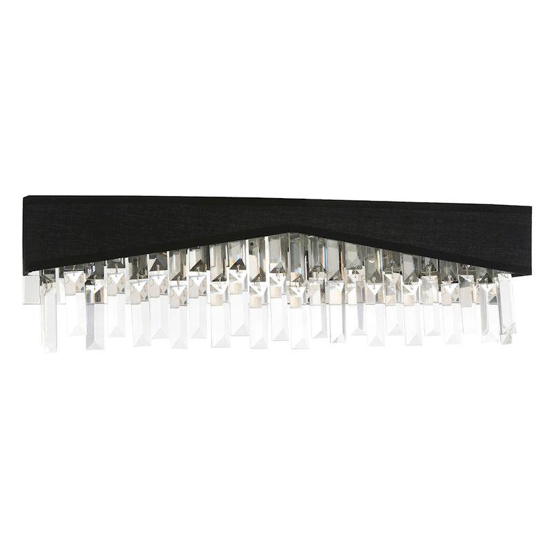 CWI Lighting Havely 4 Light 24" Wall Light, Chrome