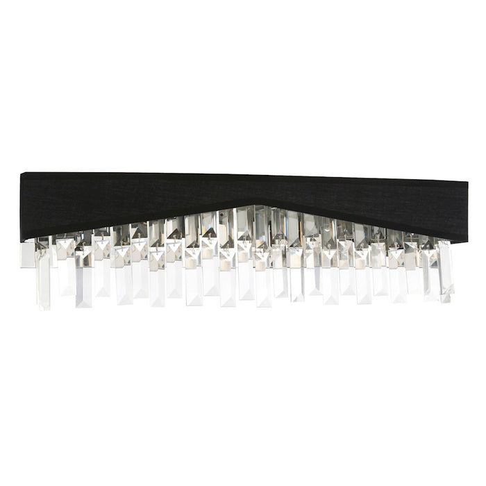 CWI Lighting Havely 4 Light 24" Wall Light, Chrome