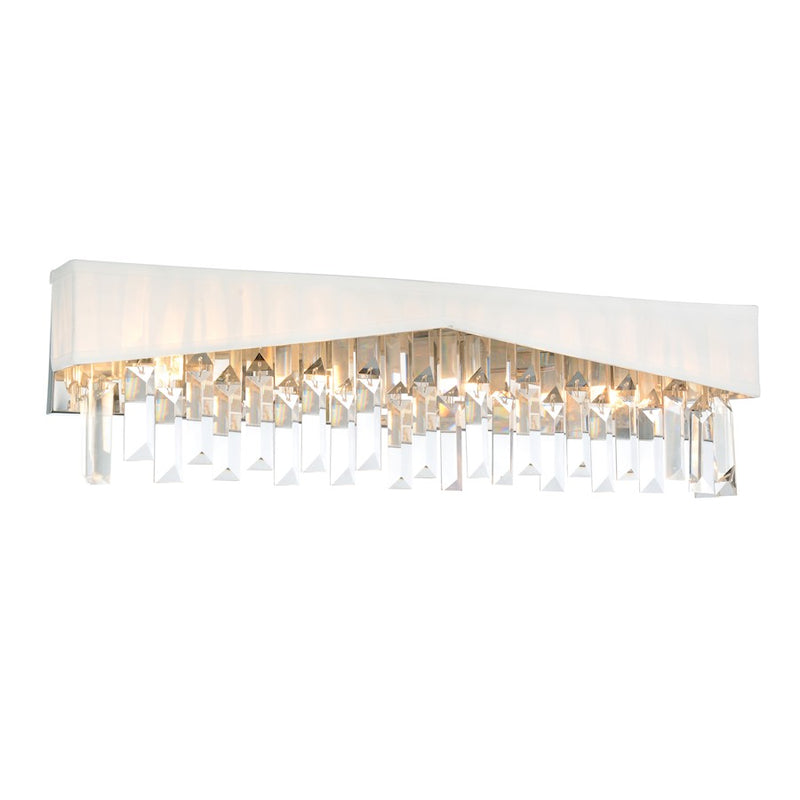 CWI Lighting Havely 4 Light Wall Light, Chrome