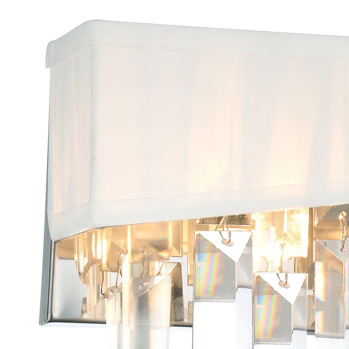 CWI Lighting Havely 4 Light Wall Light, Chrome