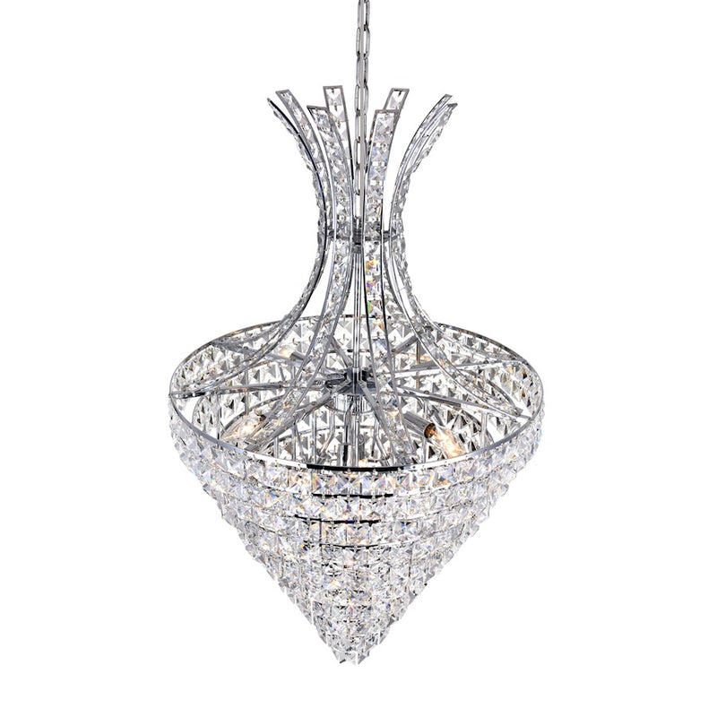 CWI Lighting Chique 12 Light Chandelier, Chrome
