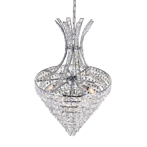 CWI Lighting Chique 12 Light Chandelier, Chrome
