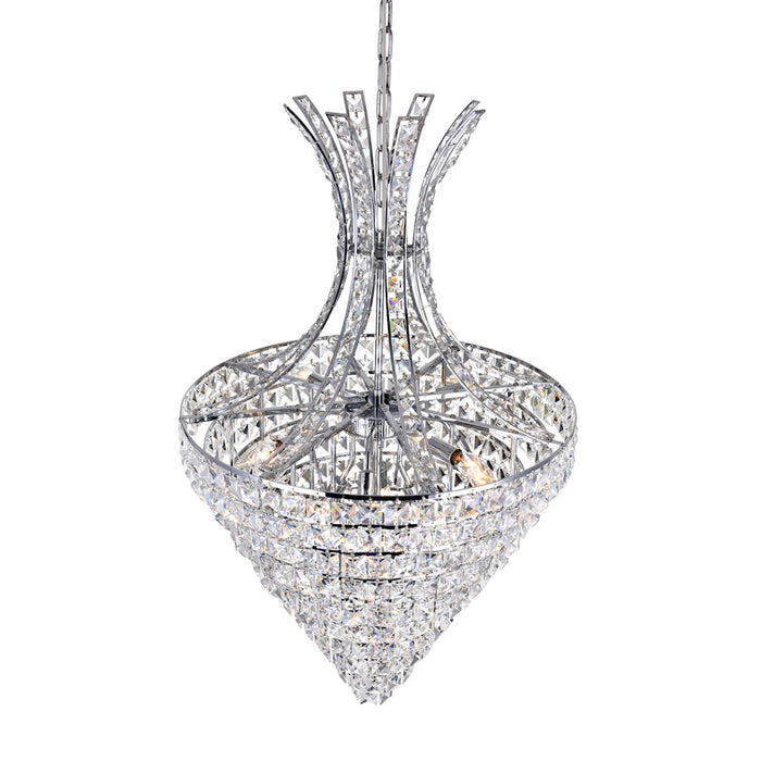 CWI Lighting Chique 12 Light Chandelier, Chrome
