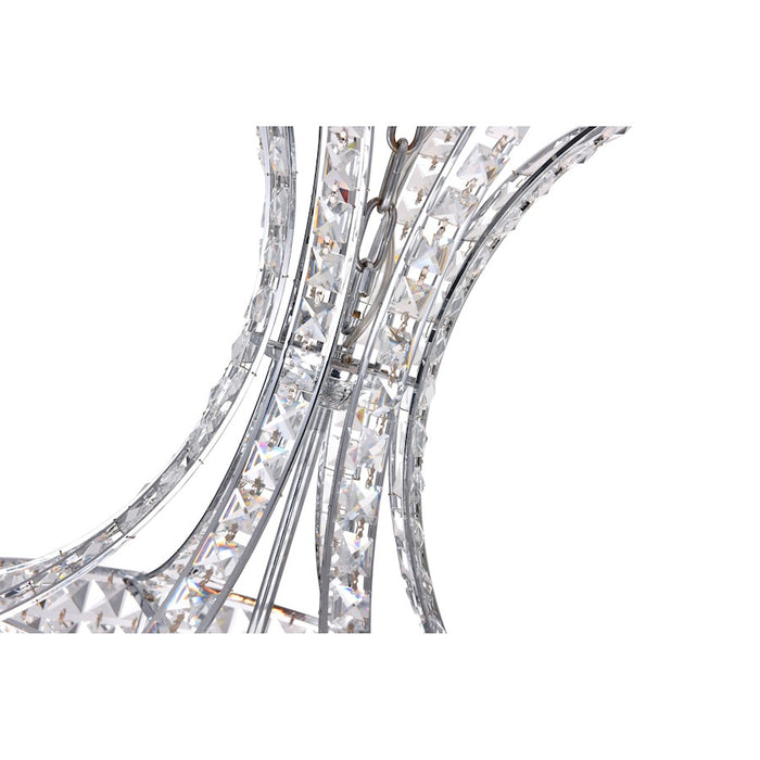 CWI Lighting Chique 12 Light Chandelier, Chrome