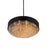 CWI Lighting Medina 10 Light 24" Drum Shade Chandelier, Black