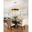 CWI Lighting Medina 15 Light Drum Shade Chandelier, Black