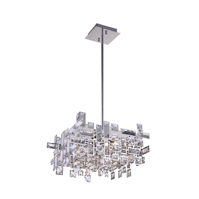 CWI Lighting Arley 8 Light Chandelier, Chrome