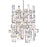 CWI Lighting Arley 1 Light Mini Chandelier, Chrome