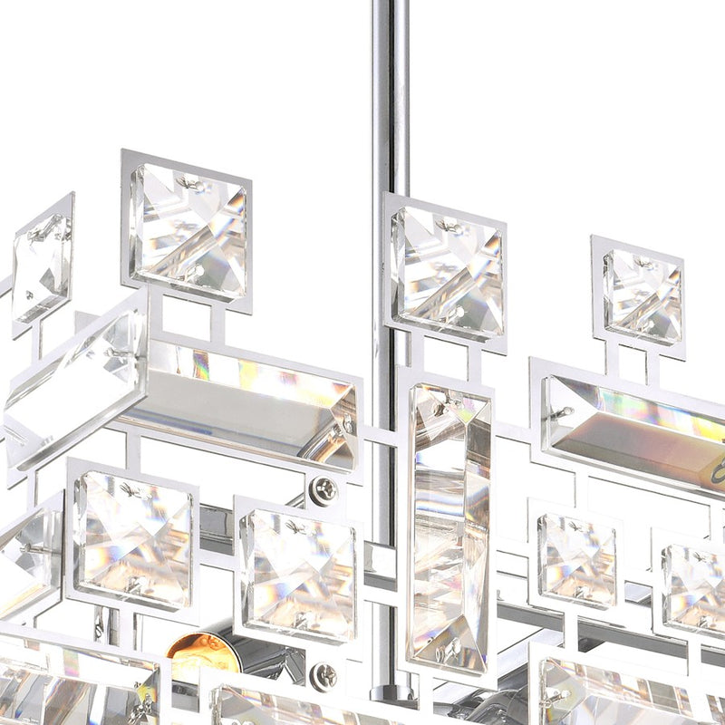 CWI Lighting Arley 1 Light Mini Chandelier, Chrome