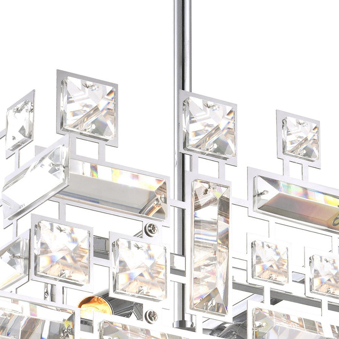CWI Lighting Arley 1 Light Mini Chandelier, Chrome