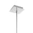 CWI Lighting Arley 1 Light Mini Chandelier, Chrome