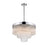 CWI Lighting Carlotta 9 Light Down Chandelier, Chrome/Clear - 5695P25-9-601