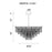 CWI Lighting Carlotta 12 Light Down Chandelier, Chrome/Clear