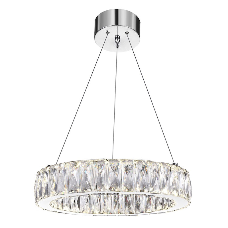 CWI Lighting Juno 16" Chandelier, Chrome