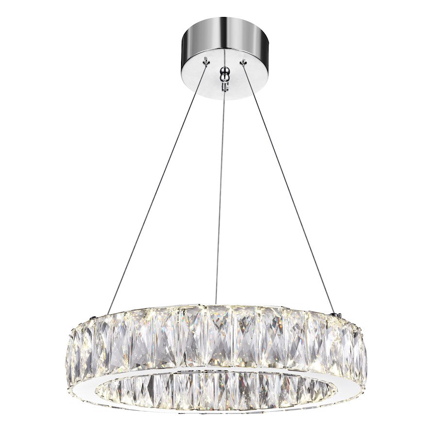 CWI Lighting Juno 16" Chandelier, Chrome - 5704P16-1-601-A