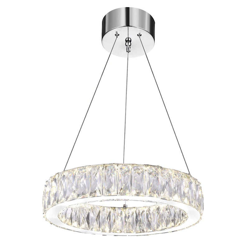 CWI Lighting Juno 16" Chandelier, Chrome