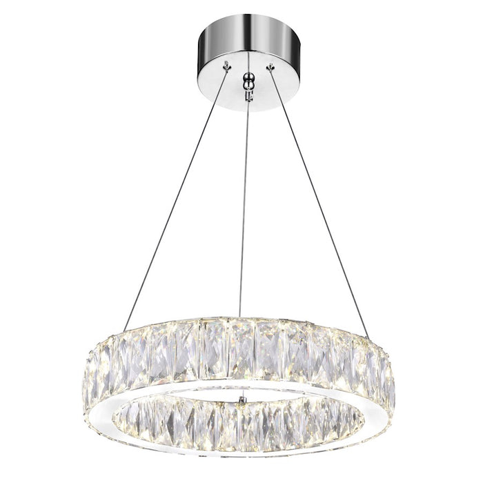 CWI Lighting Juno 16" Chandelier, Chrome