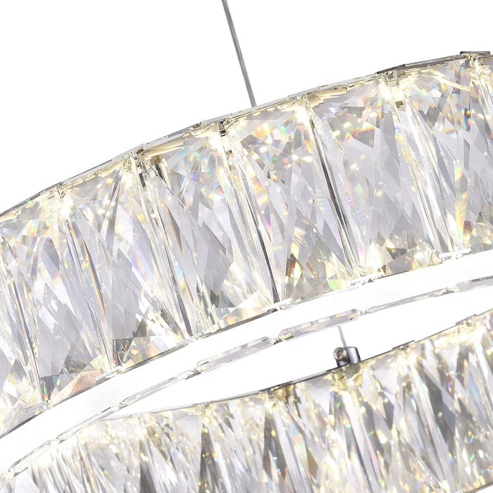 CWI Lighting Juno 16" Chandelier, Chrome