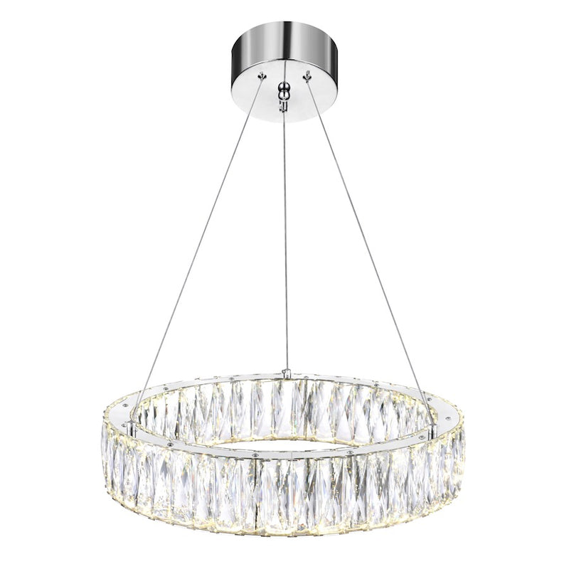 CWI Lighting Juno 20" Chandelier, Chrome