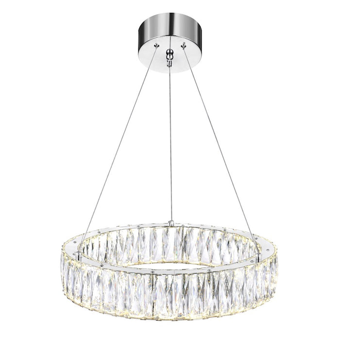CWI Lighting Juno 20" Chandelier, Chrome