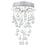 CWI Lighting Rain Drop 3 Light Flush Mount, Chrome - 6601C12C