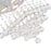 CWI Lighting Square 4 Light Flush Mount, Chrome