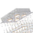 CWI Lighting Square 4 Light Flush Mount, Chrome