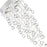 CWI Lighting Rain Drop 4 Light Flush Mount, Chrome