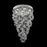 CWI Lighting Rain Drop 7 Light Flush Mount, Chrome