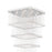 CWI Lighting Square 16 Light Flush Mount, Chrome