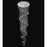 CWI Lighting Spiral 12 Light Flush Mount, Chrome