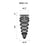 CWI Lighting Double Spiral 4 Light Flush Mount, Chrome