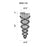 CWI Lighting Double Spiral 5 Light Flush Mount, Chrome