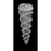 CWI Lighting Double Spiral 6 Light Flush Mount, Chrome