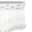 CWI Lighting Twinkle 36" 11 Light Flush Mount, Chrome