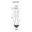 CWI Lighting Hallway 20 Light Flush Mount, Chrome