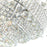 CWI Lighting Hallway 32 Light Flush Mount, Chrome