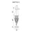 CWI Lighting Robin 3 Light Down Chandelier, Chrome