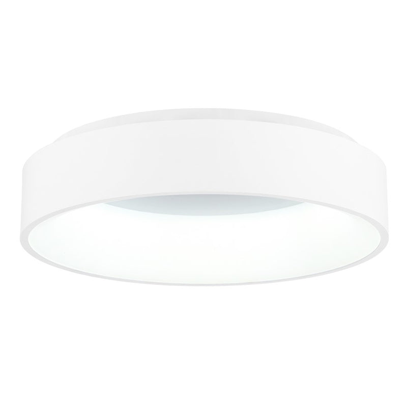 CWI Lighting Arenal 18" Drum Shade Flush Mount, White