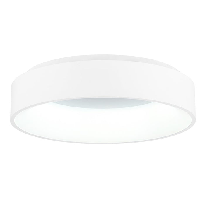 CWI Lighting Arenal 18" Drum Shade Flush Mount, White - 7103C18-1-104