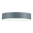 CWI Lighting Arenal 18" Drum Shade Flush Mount, Gray