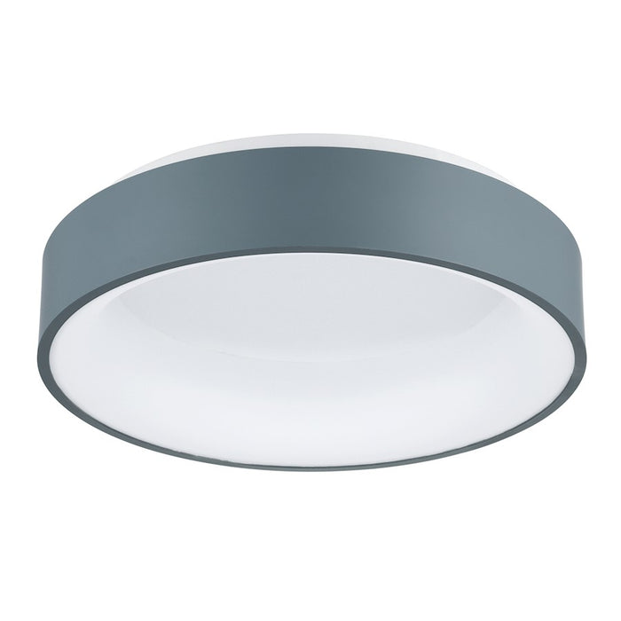 CWI Lighting Arenal 18" Drum Shade Flush Mount, Gray