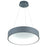 CWI Lighting Arenal 18" Drum Shade Pendant, Gray