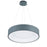 CWI Lighting Arenal 18" Drum Shade Pendant, Gray