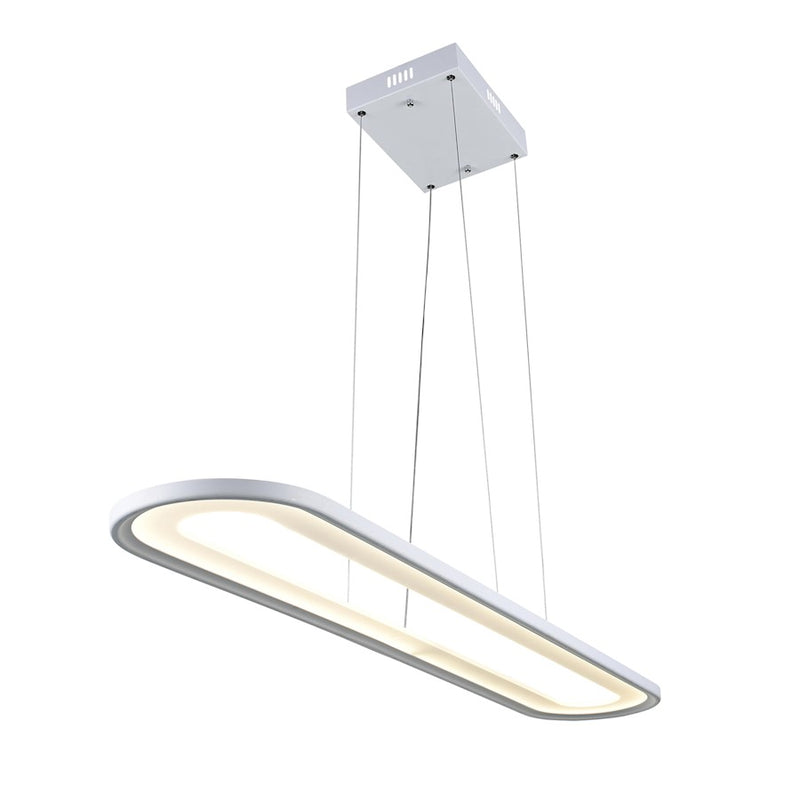 CWI Lighting 50" Capel Chandelier, White