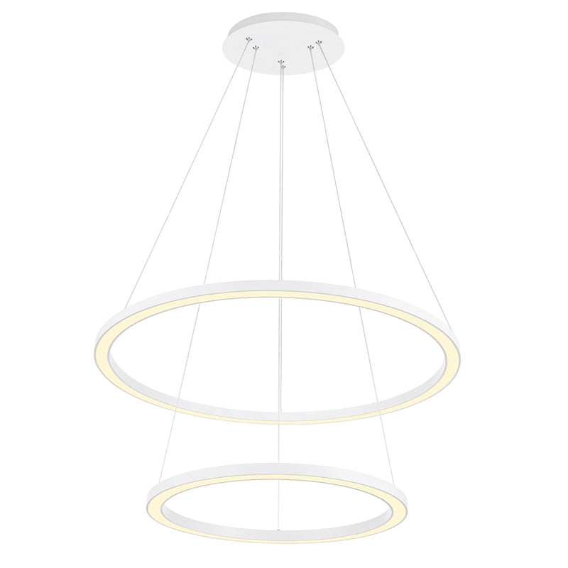 CWI Lighting Chalice 24" Chandelier, White