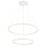 CWI Lighting Chalice 24" Chandelier, White - 7112P24-103