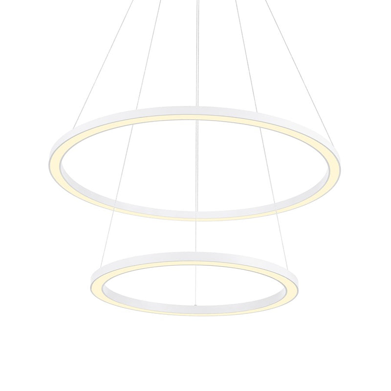 CWI Lighting Chalice 24" Chandelier, White