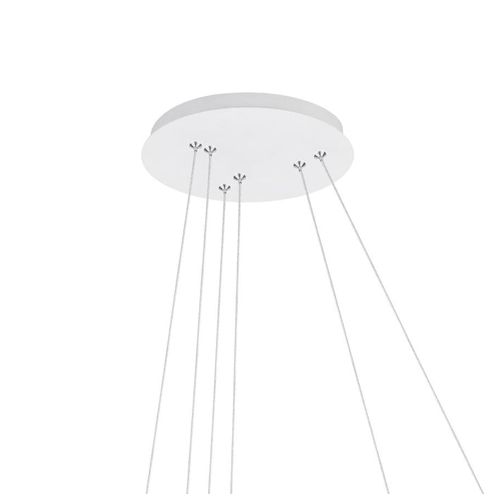 CWI Lighting Chalice 24" Chandelier, White