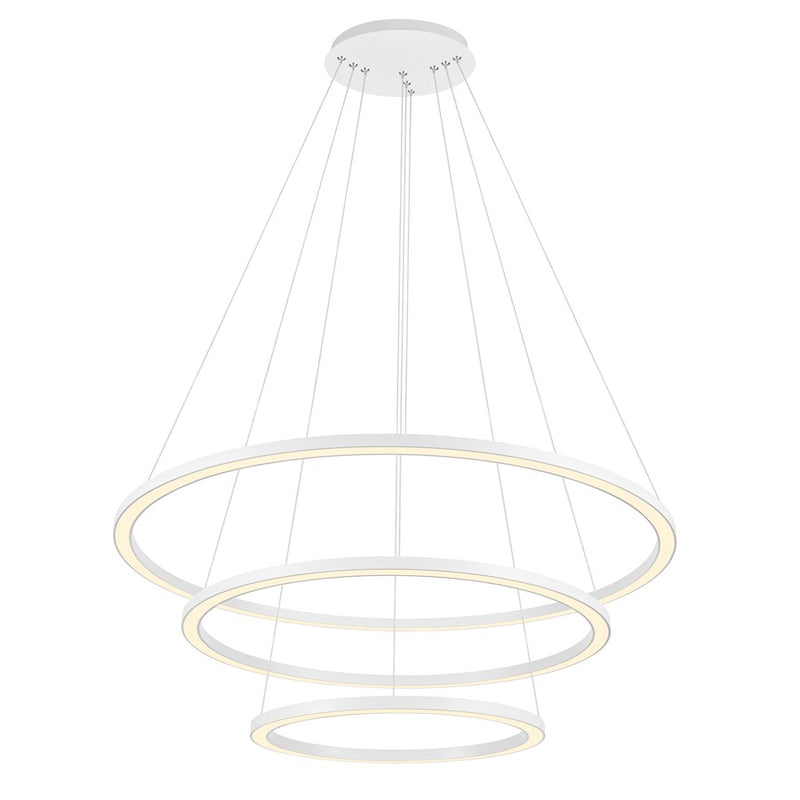 CWI Lighting Chalice 31" Chandelier, White